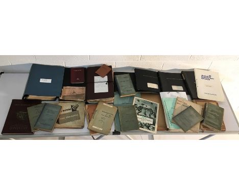 A collection of aircraft maintenance schedules, engineers handbooks, notes for flight mechanics etc from 1940's onwards. Incl