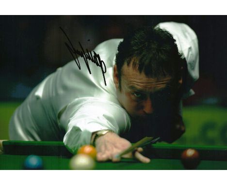JIMMY WHITE signed Snooker 8x12 Photo. Good condition.  All autographs come with a Certificate of Authenticity. We combine po