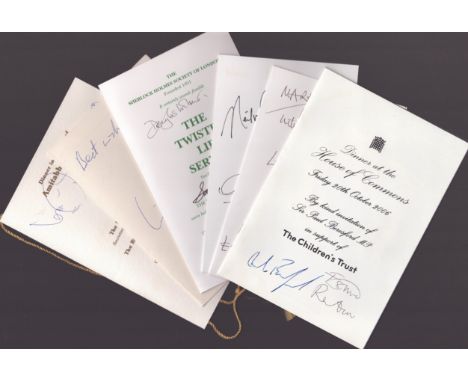 Politics signed collection. The Right and Honourable Tessa Howell MP, The Right and Honourable Lord Goldsmith QC, Neil Warnoc