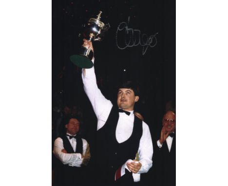 JOHN PARROTT signed Snooker World Champion 8x12 Photo. Good condition.  All autographs come with a Certificate of Authenticit