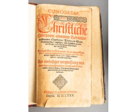 Concordia. Christliche, Widerholete, einmütige Bekentnüs nachbenanter Churfürsten/ Fürstenvnd Stende Augspurgischer Confessio