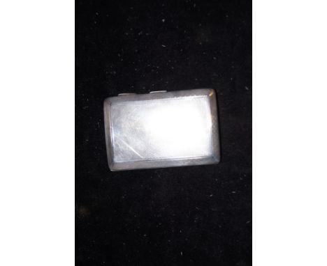 Sterling silver engine turned cigarette case