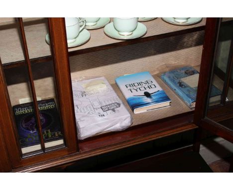 Four first edition books including Half Moon Investigations by Eoin Colfer and The Obsidian Dagger by Catherine Wee (signed).