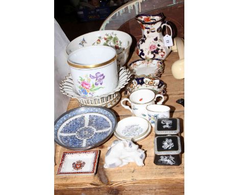 Royal Copenhagen, Mason jug, Coalport bowl, Royal Staffordshire, Royal Worcester ceramics.