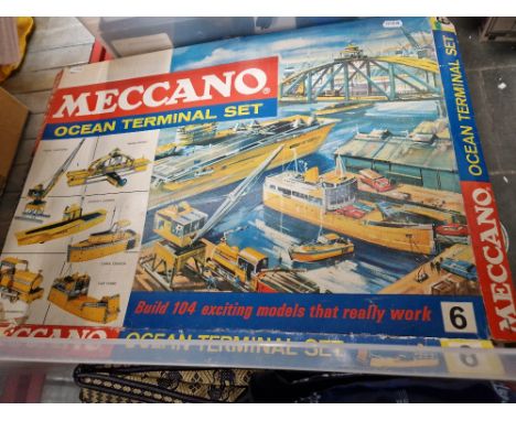 A Meccano Ocean Terminal set (as found). 