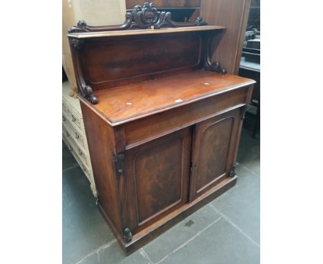 A William IV mahogany chiffonier, width 106cm, depth 47cm &amp; height 130cm.