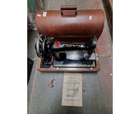 A Singer sewing machine 