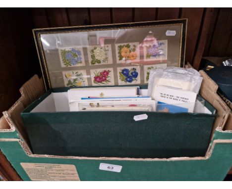 Vintage postcards including â€˜saucyâ€™ cards, a set of French art cards and 2 British Rail Western Region â€˜Sir Francis Chi