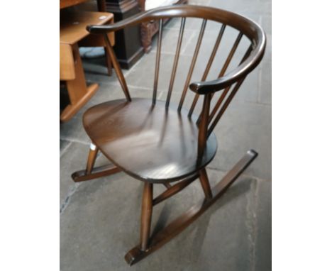 An Ercol Cow Horn rocking chair. 