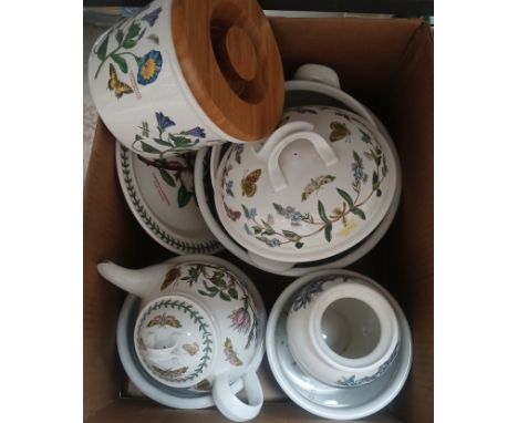 Eight large pieces of Portmeirion pottery 