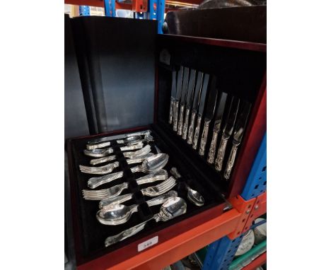 A canteen of George Butler 'Ashberry Collection' cutlery. 