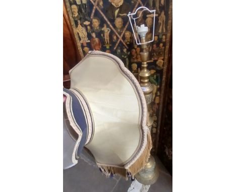 An eastern brass standard lamp. 