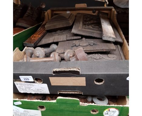 Two boxes of assorted collectables to include metalware &amp; wood carved items etc. 