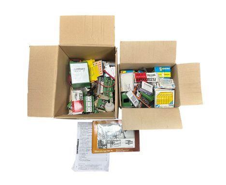 N gauge collection, mainly Fleischmann, Vollmer, etc, form digital layout, with power controllers including Nos. 6750, 6806 a