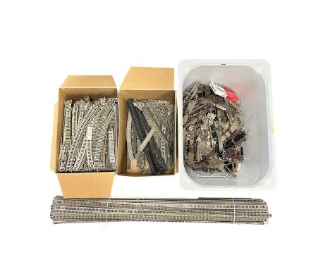 Fleischmann N gauge track, points, etc., from digital layout, generally excellent to good plus. Contents unchecked and untest