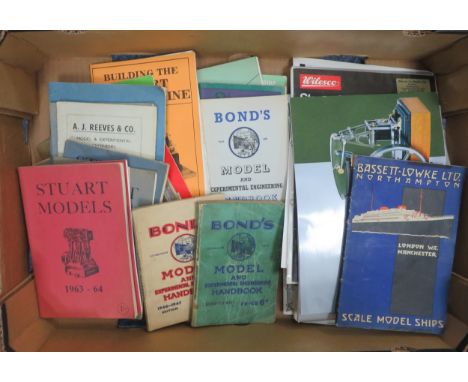 Live steam manufacturers catalogues, with Bassett-Lowke, Stuart Turner, Wilesco, Bowman, etc., generally excellent to good. C