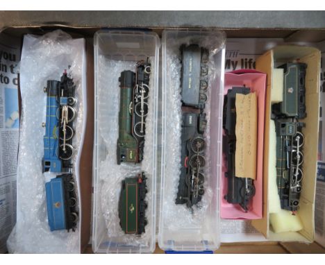 OO gauge unboxed locomotives, some re-named, numbered and repainted to a high standard, with Bachmann BR green 60964 Durham L