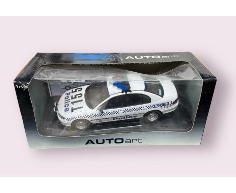 Autoart 1/18th scale Holden Commodore Western Australia Police No. 73391, generally excellent in good window box (cellophane 