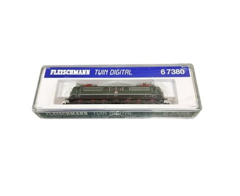 Fleischmann Twin Digital DB green and black 151 040-3 No. 6 7380, with Lok MIT Twin-decoder fitted, generally excellent in go