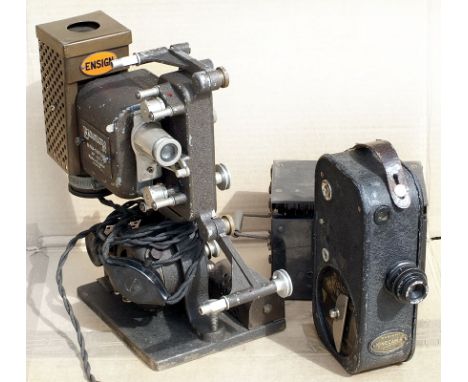 16mm Cine Projectors etc, inc Ensign Kinecam. UPDATED DESCRIPTION: 16mm cine equipment to include Ensign Kinecam camera & pro