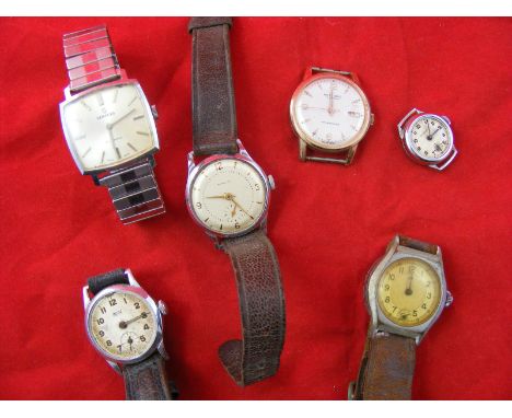Six asstd vintage Wristwatches