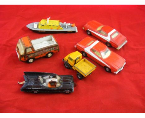 Small selection of die-cast Toys, including Dinky ''Air Sea Rescue Launch'', Corgi ''Starski and Hutch Ford Gran Torino'' x 2