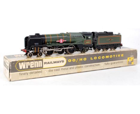 Wrenn W2238 4-6-2 engine and tender 'Clanline' converted to 3 rail (NM-BG)