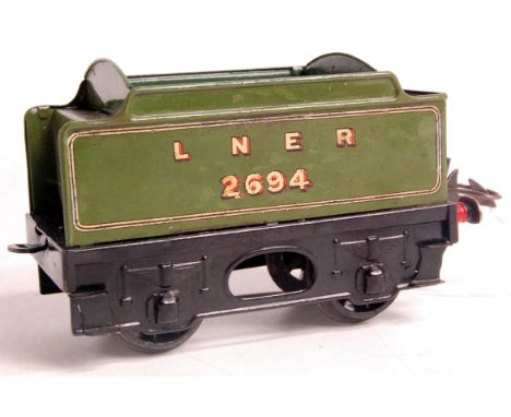Hornby No.1 special tender, LNER green with 2694 to sides, example has been touched in and repainted to top and to lettering 