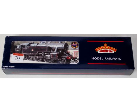 A Bachmann 32-877 BR lined black Fairburn tank engine No. 42073, DCC ready (M-BM)