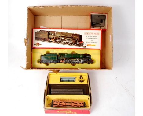 A Triang R345 side tipping car set slight damage to tip car (G-VG), an RT 267 fog signal (G-BG) and a Triang Hornby RS61 'Eve
