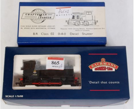 A Bachmann 31-335 BR black class 04 diesel shunter (M-BM) together with a Craftsman Models brass/whitemetal kit to build a BR