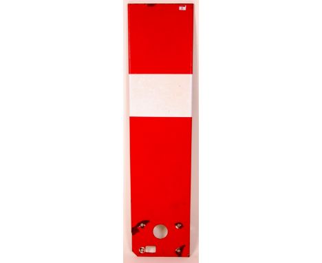 Western Region white on red enamel 'Home Signal' arm, some losses