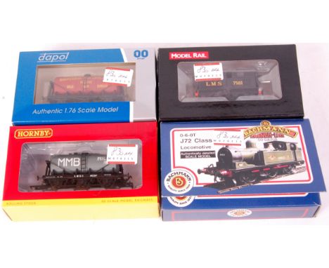 Bachmann 31-053 Class J72 tank engine, BR Black '69012' (M-BM) a Model Rail MR006 Sentinel 4WVBT Shunter, LMS Black No.7161 (