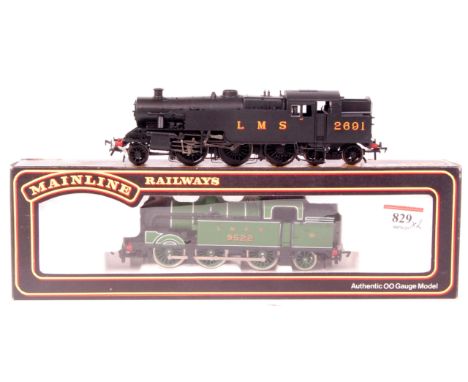 A Mainline 54154 N2 Class Tank Engine, LNER Lined Green '9522' (NM-BNM) and a Bachmann Fairburn tank engine black LMS 2691 (G