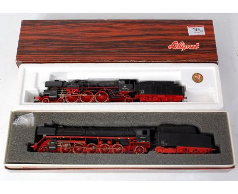 A Liliput H0 No. 4004 4-6-2 engine and tender with instructions and a No. 4505 2-10-2 engine and tender with instructions, bo
