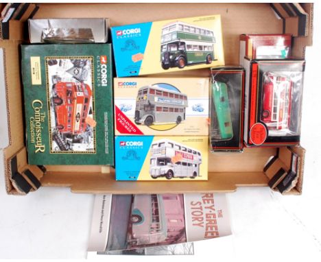 Tray containing mixed diecast vehicles Corgi Classics 35005, 35002, 35201, 97315 (M-BM), 4 EFE 1.76 scale including Grey Gree