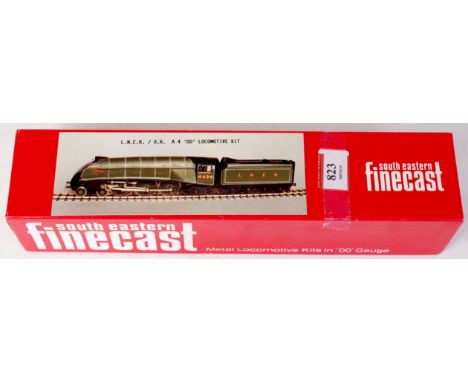 A Southern Eastern Finecast White metal kit to build an LNER/BR Class A4 engine and tender, not checked (G-BG) 