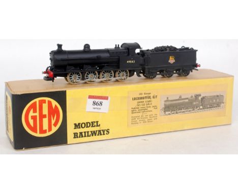 An ex LNWR 0-8-0 engine and tender as BR No. 49542, built from a GEM whitemetal kit, a nice example (G)