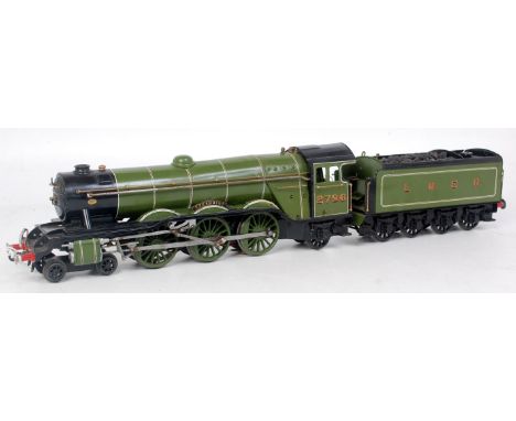Scratch built 12V DC 4-6-0 'Flying Scotsman' completely repainted as 'Spearmint' no. 2796 corrosion to pipework, smokebox and