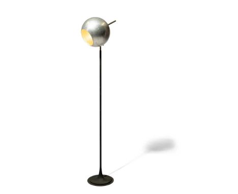 Gino Sarfatti (Italian 1912-1985) for Arteluce Floor Lamp, designed 1962 model no. 1082, aluminium and enamelled steelDimensi