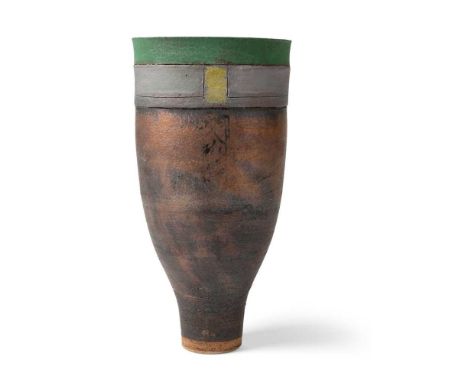 § Robin Welch (British 1938-2019) Vessel impressed artist's seal, stonewareDimensions:26cm high (10.25in high)
