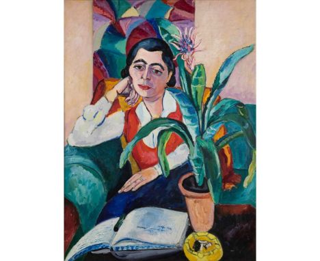 § Edward Wolfe R.A. (South African / British  1897-1982) Portrait of a Lady, Purportedly Charlotte Haldane, 1932 signed and d