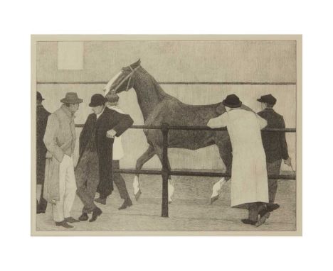 Robert Polhill Bevan (British 1865-1925) Horse Dealers (Ward's Repository No.1), 1919 inscribed by another hand 'Ward's No. 1