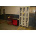 Shop Support, (1) Hollowell Locker, (1) Shop Cart, (1) Tool Cart