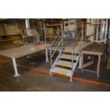 Machine Platform, Outside Dimension 12 ft. x 12 ft., w/Stairs