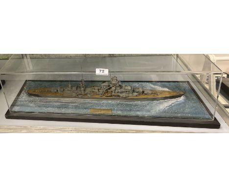 A model of the Prinz Eugen, L. 71cm.