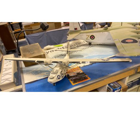 A plastic working model of a Catalina sea plane with Futaba control.