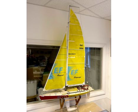 A working handmade fibreglass model of the EF Language. L. 100cm H. 180cm Standing on a wooden frame. Constructed approx. 15 