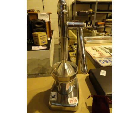 Chrome orange juice squeezer