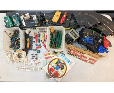A quantity of mixed vintage Tri-ang, Scalextric items to include vehicles A/F, track and accessories Location: 
